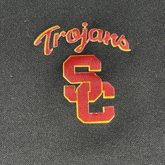 Nike Dri-Fit Shirt Men's Large Black Logo USC Trojans Football Team Short Sleeve - Picture 5 of 13
